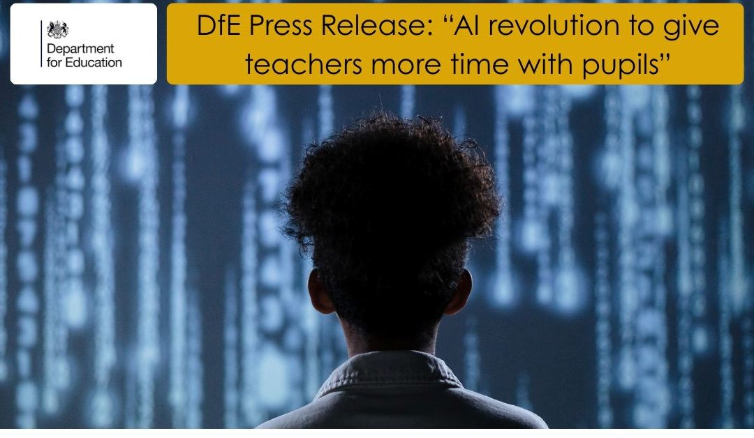 “AI revolution to give teachers more time with pupils”
