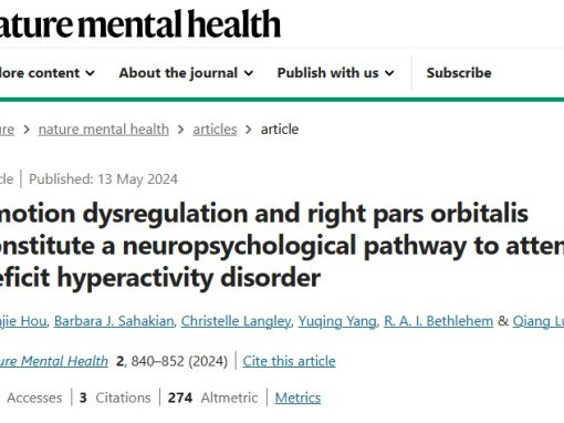 New research: “One in two children with ADHD experience emotional problems” 