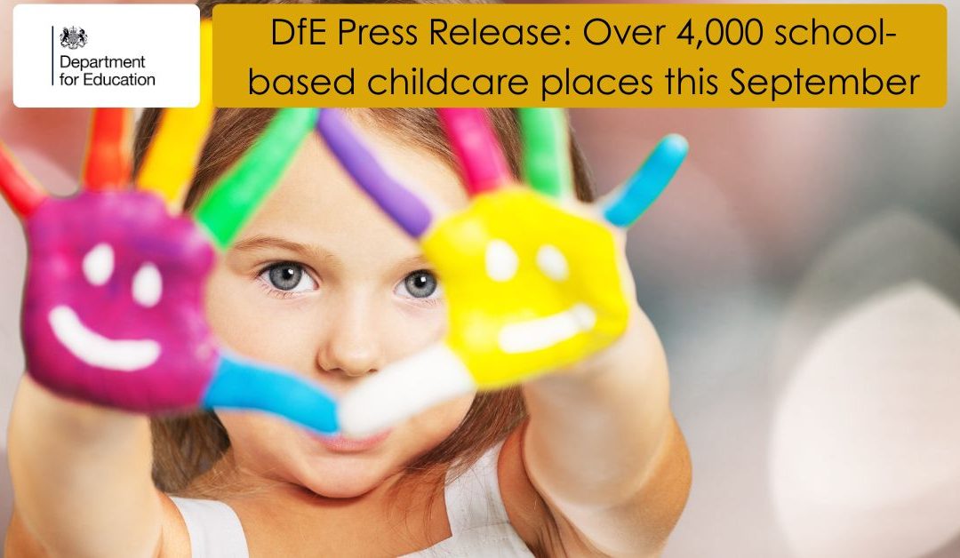 “Over 4,000 school-based childcare places this September”