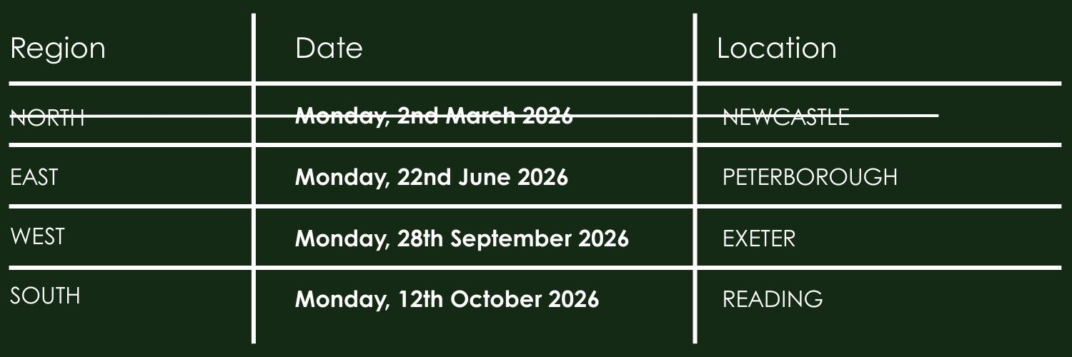 Newcastle is done for this year! check out the next dates for our regional conferences